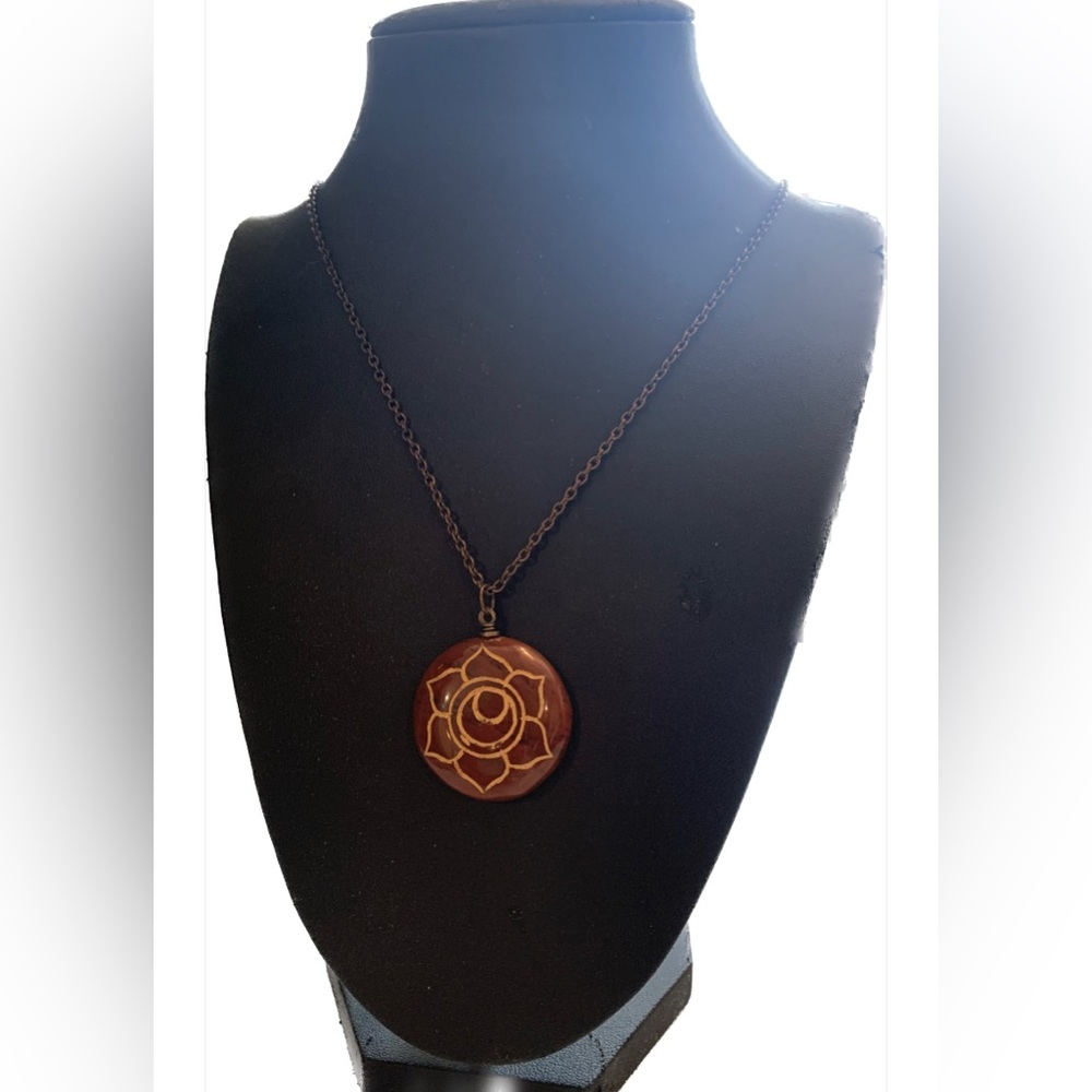 Earthbound Carved Agate Necklace